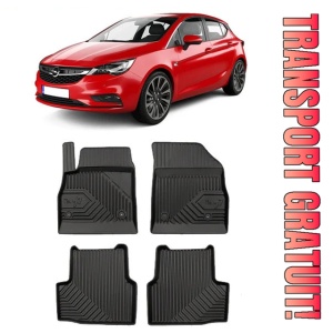 Opel Astra K Din 11.2015 - Prezent, Hatchback , Set Covorase Auto Tip Tavita Premium 3D, din cauciuc