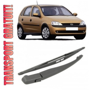 Opel Corsa C Brat stergator pentru luneta spate cu lamela 405 mm, compatibil cu Opel Corsa C Hatchback fabricat intre 2000-2009, calitate extra