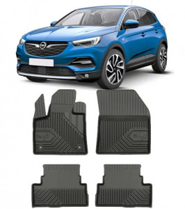 Opel Grandland X Din 10.2017 - Prezent, Suv , Set Covorase Auto Tip Tavita Premium 3D, din cauciuc accesorii pentru autoturismul tau - masina v165812