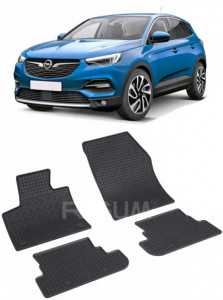 Opel Grandland X PhEV, Suv, fabricat din 11.2019 - Prezent, set covorase auto dedicate, din cauciuc 100% Premium accesorii pentru autoturismul tau - masina v153790