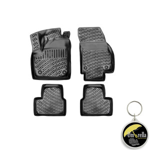 Opel Meriva B 2010-2017 Set 4 covorase auto din cauciuc tip tavita premium line 3D accesorii pentru autoturismul tau - masina v241830