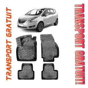Opel Meriva B 2010-2017 Set 4 covorase auto din cauciuc tip tavita premium line 3D