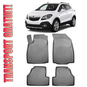 Opel Mokka A, Suv, Din 09.2012 - 06.2019 , Set Covorase Auto Tip Tavita Premium 3D, din cauciuc
