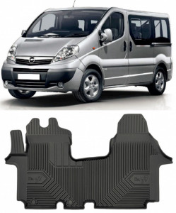 Opel Vivaro A Din 09.2001 - 08.2014, Van , Set Covorase Auto Tip Tavita Premium 3D, din cauciuc accesorii pentru autoturismul tau - masina v167505