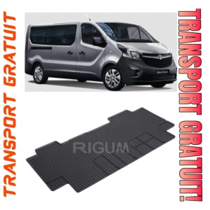 Opel Vivaro C, Van, fabricat din 03.2019 - Prezent, Rand 2, Masina Are 6 Locuri, set covorase auto dedicate, din cauciuc 100% Premium