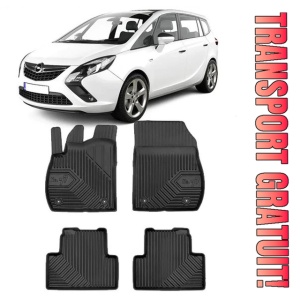 Opel Zafira C Din 01.2012 - 07.2019, Van , Set Covorase Auto Tip Tavita Premium 3D, din cauciuc