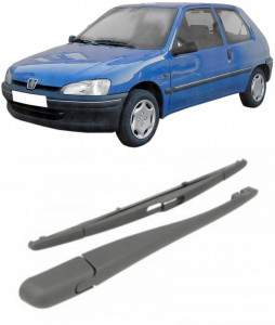 Peugeot 106 II Brat stergator pentru luneta spate cu lamela 350 mm, compatibil cu Peugeot 106 II Hatchback fabricat intre 1996-2004, calitate extra accesorii pentru autoturismul tau - masina v92276
