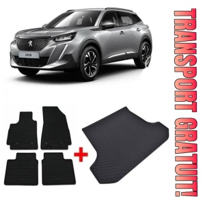 Peugeot 2008 II din 01.2020 - Prezent Suv *1 , Set Covorase + tavita portbagaj auto