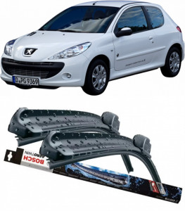 Peugeot 206 Set 2 stergatoare parbriz Bosch Bosch Aerotwin 65 cm/40 cm compatibile cu Peugeot 206 Saloon din 2007 (65 cm / 40 cm) accesorii pentru autoturismul tau - masina v126974