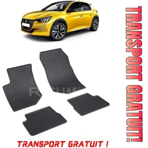 Peugeot 208 II, Hatchback, fabricat din 06.2019 - Prezent, set covorase auto dedicate, din cauciuc 100% Premium - Transport Gratuit