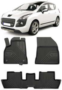 Peugeot 3008 I Din 05.2009 - 10.2016, Suv , Set Covorase Auto Tip Tavita Premium 3D, din cauciuc accesorii pentru autoturismul tau - masina v161737