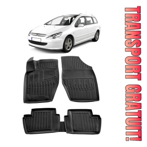 Peugeot 307 (2001-2008) Set covorase auto cauciuc G.Modern Line 3D