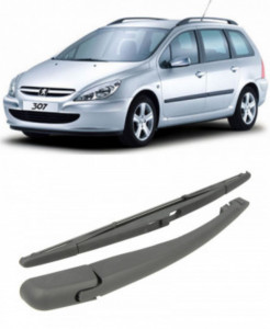 Peugeot 307 Break Brat stergator pentru luneta spate cu lamela 350 mm, compatibil cu Peugeot 307 Break fabricat intre 2002-2009, calitate extra accesorii pentru autoturismul tau - masina v92306