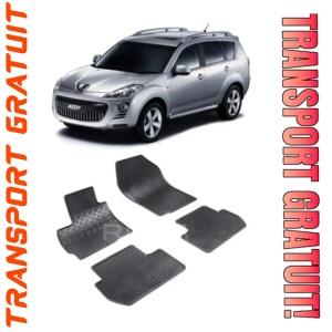 Peugeot 4007, Suv, fabricat din 03.2007 - 08.2012, set covorase auto dedicate, din cauciuc 100% Premium