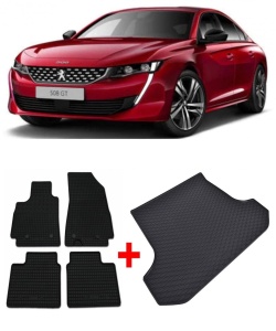 Peugeot 508 Set Covorase + tavita portbagaj auto Peugeot 508 II fabricatie 11.2018 - prezent, caroserie combi - Img 2