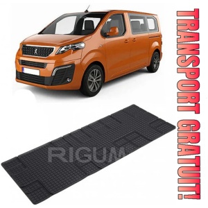 Peugeot E-Traveller, Van, fabricat din 01.2016 - Prezent, Rand 3, set covorase auto dedicate, din cauciuc 100% Premium