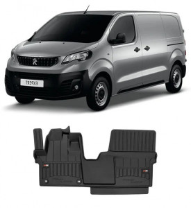 Peugeot Expert III Din 01.2016 - Prezent, Van, 2 Locuri , Set Covorase Auto Tip Tavita Premium 3D, din cauciuc accesorii pentru autoturismul tau - masina v165168
