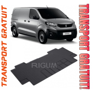 Peugeot Expert III, Van, fabricat din 01.2016 - Prezent, Rand 2, Masina Are 6 Locuri, set covorase auto dedicate, din cauciuc 100% Premium