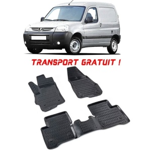 Peugeot Partner 1996-2013 Set 2 covorase auto din cauciuc tip tavita premium line 3D - Transport Gratuit! accesorii pentru autoturismul tau - masina v48489