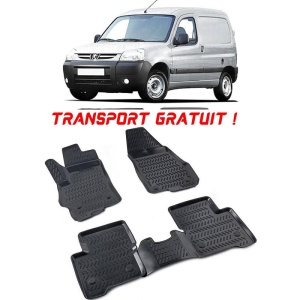 Peugeot Partner 1996-2013 Set 4 covorase auto din cauciuc tip tavita premium line 3D - Transport Gratuit! accesorii pentru autoturismul tau - masina v48482