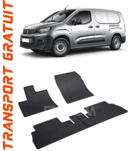 Peugeot Partner III fabricat din 06.2018 - Prezent, Van, 5 Locuri, set covorase auto dedicate, din cauciuc 100% Premium accesorii pentru autoturismul tau - masina v149881