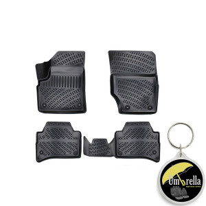 Porsche Cayenne I 2003-2010 Set 4 covorase auto din cauciuc tip tavita premium line 3D accesorii pentru autoturismul tau - masina v243177