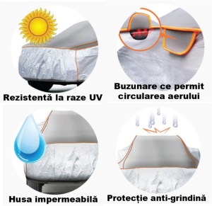 Prelata Antigrindina pentru auto Ford Kuga (2008-2019) - husa protectie antigrindina si intemperii meteo severe - anti-grindina vijelii furtuni pentru auto - Img 6