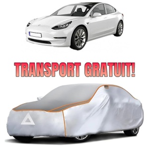 Prelata Antigrindina pentru auto TeSLa Model 3 (2017-) - husa protectie antigrindina si intemperii meteo severe - anti-grindina vijelii furtuni pentru auto