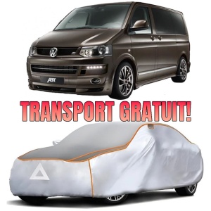 Prelata Antigrindina pentru auto Volkswagen T5 (2003-2015) (1+2) - husa protectie antigrindina si intemperii meteo severe - anti-grindina vijelii furtuni pentru auto