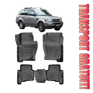Range Rover Sport I (L320) 2005-2013 Set 4 covorase auto din cauciuc tip tavita premium line 3D