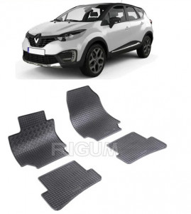 Renault Captur I, Suv, fabricat din 04.2013 - 12.2019, set covorase auto dedicate, din cauciuc 100% Premium accesorii pentru autoturismul tau - masina v161194