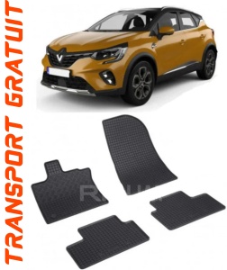 Renault Captur II fabricat din 01.2020 - Prezent, Suv, Hybrid, set covorase auto dedicate, din cauciuc 100% Premium accesorii pentru autoturismul tau - masina v152128