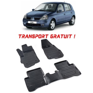 Renault Clio Symbol 1999-2008 Set 4 covorase auto din cauciuc tip tavita premium line 3D - Transport Gratuit!