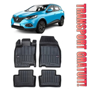 Renault Kadjar, Suv, Din 06.2015 - Prezent , Set Covorase Auto Tip Tavita Premium 3D, din cauciuc