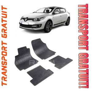 Renault Megane III fabricat din 11.2008 - 12.2015, Hatchback, set covorase auto dedicate, din cauciuc 100% Premium