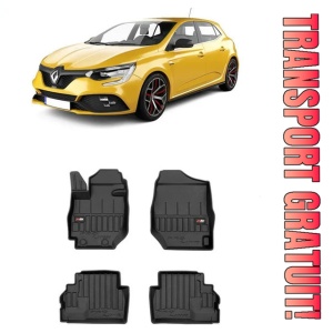 Renault Megane IV Din 01.2016 - Prezent, Hatchback , Set Covorase Auto Tip Tavita Premium 3D, din cauciuc