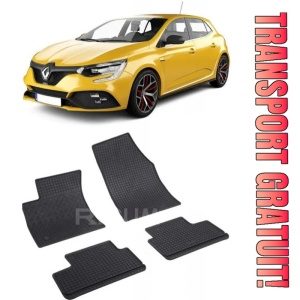 Renault Megane IV, Hatchback, fabricat din 01.2016 - Prezent, set covorase auto dedicate, din cauciuc 100% Premium