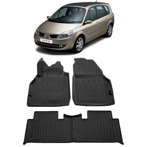 Renault Scenic II (2003-2009) Set covorase auto cauciuc G.Modern Line 3D accesorii pentru autoturismul tau - masina v239864