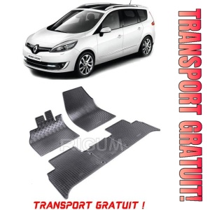 Renault Scenic III, Van, fabricat din 04.2009 - 11.2016, set covorase auto dedicate, din cauciuc 100% Premium - Transport Gratuit