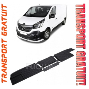 Renault Trafic III, Van, fabricat din 09.2014 - Prezent, Rand 2, set covorase auto dedicate, din cauciuc 100% Premium