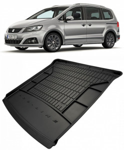 Seat Alhambra II Van din 09.2010 - Prezent, Tavita Pentru Portbagaj Lux Premium Dedicata, 7 Locuri Rand 3 Culcat *4 accesorii pentru autoturismul tau - masina v184126