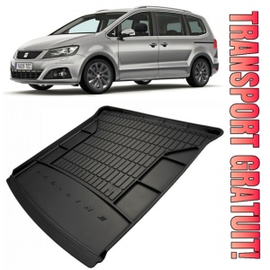Seat Alhambra II Van din 09.2010 - Prezent, Tavita Pentru Portbagaj Lux Premium Dedicata, 7 Locuri Rand 3 Culcat *4