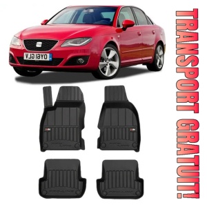 Seat Exeo, Sedan, Din 2009 - 2013 , Set Covorase Auto Tip Tavita Premium 3D, din cauciuc
