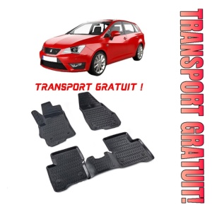 Seat Ibiza IV 2008-2017 Set 5 covorase auto din cauciuc tip tavita premium line 3D - Transport Gratuit!