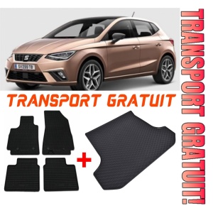 Seat Ibiza Set Covorase + tavita portbagaj auto Seat Ibiza V fabricatie 06.2017 - prezent, caroserie hatchback