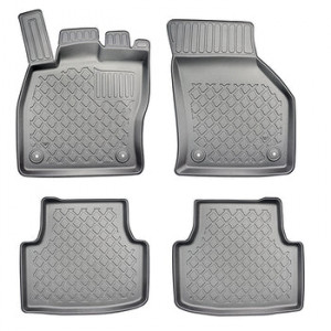 Seat Leon E-Hybrid, Hatchback, Din 2020 - Prezent , Set Covorase Auto Tip Tavita Premium 3D, din cauciuc accesorii pentru autoturismul tau - masina v170064
