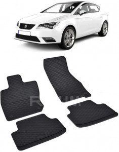 Seat Leon IV MhEV fabricat din 2020 - Prezent, Hatchback, set covorase auto dedicate, din cauciuc 100% Premium accesorii pentru autoturismul tau - masina v150310