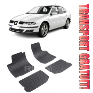 Seat Toledo II, Sedan, fabricat din 1999 - 2004, set covorase auto dedicate, din cauciuc 100% Premium