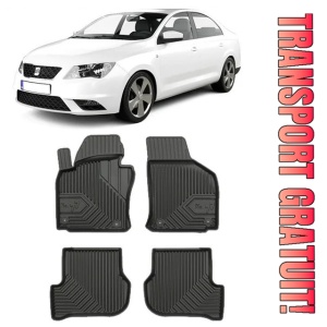 Seat Toledo III Din 2004 - 2010, Hatchback , Set Covorase Auto Tip Tavita Premium 3D, din cauciuc
