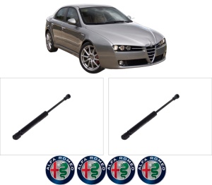 Set 2 amortizoare portbagaj haion ALFA ROMEO 159 (939_) din 2005-2012, 2 bucati, KROSNO, 4 stickere auto ALFA ROMEO v4368
